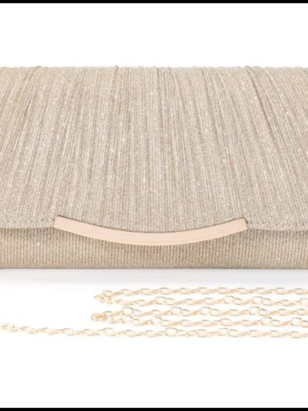 Satin Sequin Evening Clutch Crossbody Handbag with Chain
